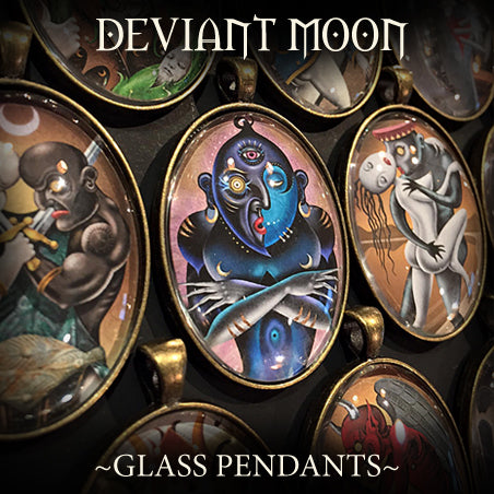 Deviant Moon Glass Pendant Collection