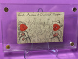 “Love Across a Crowded Room’ Original Ink Transformation Playing Card