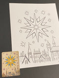 The Star: Lenormand Della Luna Original Ink Drawing