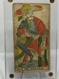 King of Coins.  c.1839 Tarot Marseille Bernardin Suzanne