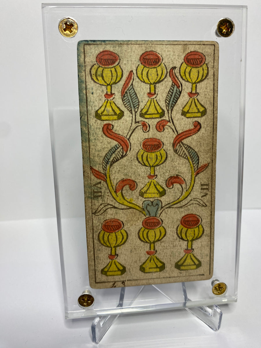 7 of Cups. c.1839 Tarot Marseille Bernardin Suzanne – Deviant Moon Inc