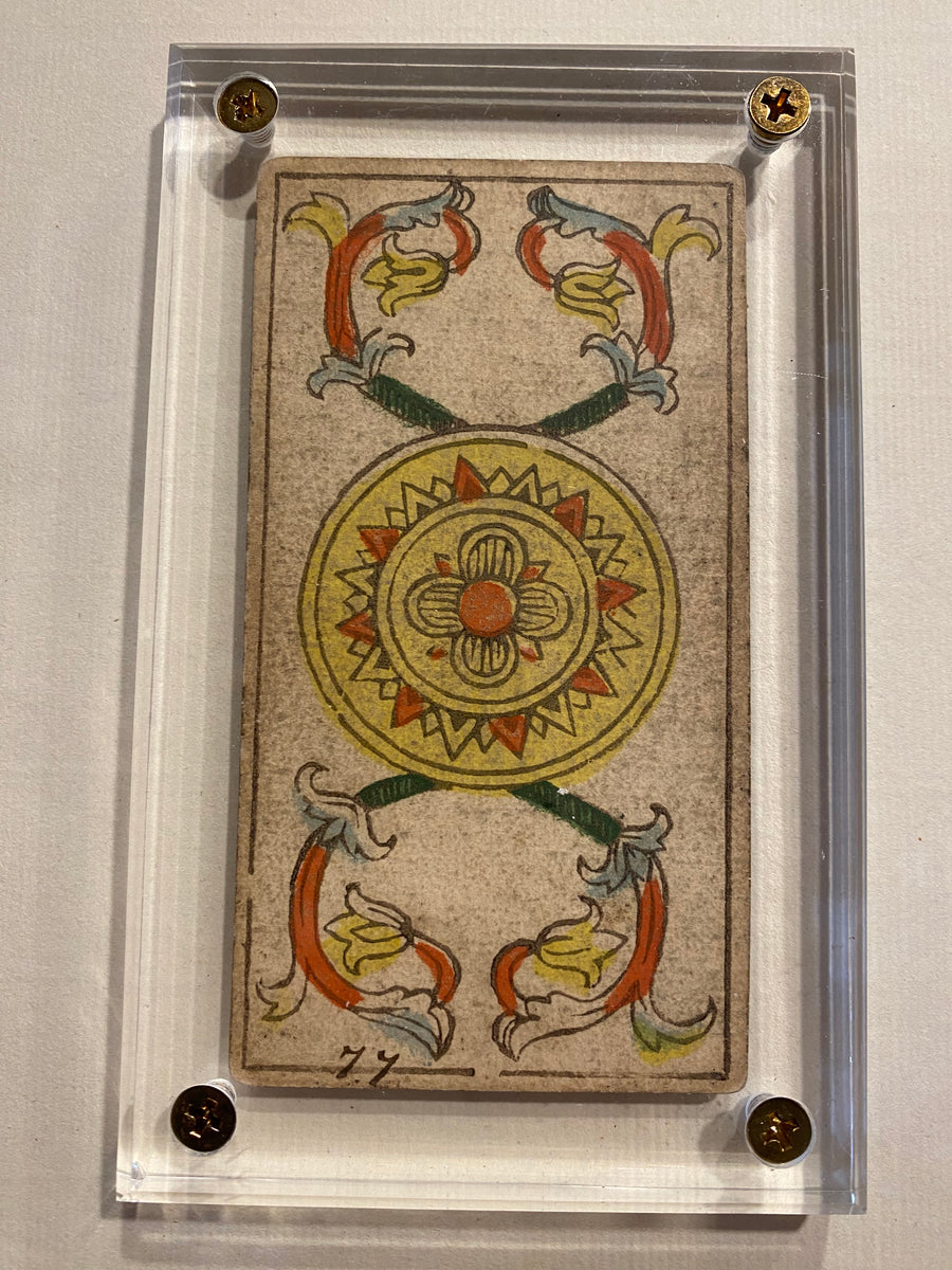 Ace of Coins. c.1839 Tarot Marseille Bernardin Suzanne – Deviant