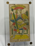 King of Wands.  c.1839 Tarot Marseille Bernardin Suzanne
