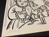 “Frozen Charlottes”-Ink Drawing-Oracle of Black Enchantment