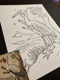 The Stork: Lenormand Della Luna Original Ink Drawing