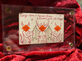 ‘Demon Wings” Original Ink Transformation Playing Card