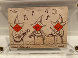 ‘Trio’ Original Ink Transformation Playing Card