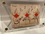 ‘Trio’ Original Ink Transformation Playing Card