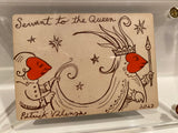 ‘Servant to the Queen’ Original Ink Transformation Playing Card
