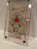 ‘Glamour Girl’ Original Ink Transformation Playing Card