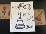 "The Flower/Bell" Mildred Payne Oracle Original Ink Drawing
