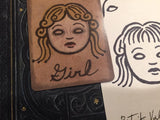 "The Girl" Mildred Payne Oracle Original Ink Drawing