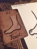 "The Foot" Mildred Payne Oracle Original Ink Drawing