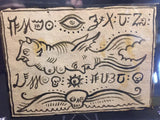 "Four Spirits"- Original Ink Spell Sheet (Signed)