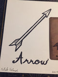 "The Arrow" Mildred Payne Oracle Original Ink Drawing