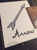 "The Arrow" Mildred Payne Oracle Original Ink Drawing