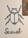 "The Scarab" Mildred Payne Oracle Original Ink Drawing