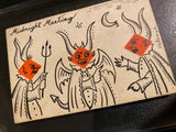 ‘Midnight Meeting’ Original Ink Transformation Playing Card on c.1830