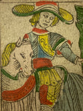 Knight of Wands -c.1839 Tarot Marseille Bernardin Suzanne