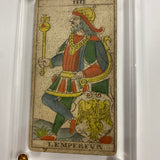 The Emperor .  c.1839 Tarot Marseille Bernardin Suzanne