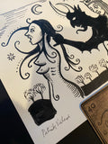 #40-The Outing-Ink Drawing-Oracle of Black Enchantment