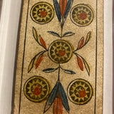 ”5 of Coins”-Historical Antique Hand Painted Tarot Card 1850