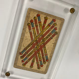 9 of Batons-Historical Minchiate Tarot Card c.1850