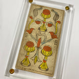 3 of Cups .  c.1839 Tarot Marseille Bernardin Suzanne