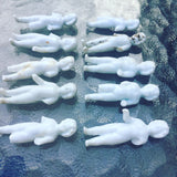 10 Ghostly children! 1 inch Frozen Charlottes! 1860s