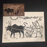 #28 The Farmer-Ink Drawing-Oracle of Black Enchantment