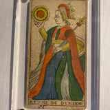 Queen of Coins.  c.1839 Tarot Marseille Bernardin Suzanne