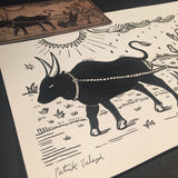 #28 The Farmer-Ink Drawing-Oracle of Black Enchantment