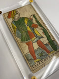 Page of Wands.  c.1839 Tarot Marseille Bernardin Suzanne