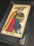 Strength”-Original Antique Hand Painted Tarot Card 1890s