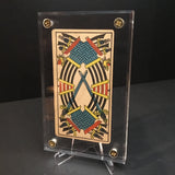 “Ten of Swords”-Original Antique Hand Painted Card 1890s