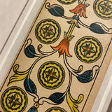 “7 of Coins”- Historical Antique Hand Painted Tarot Card 1890s