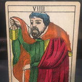 “The Hermit”-Original Hand Painted Card 1890s