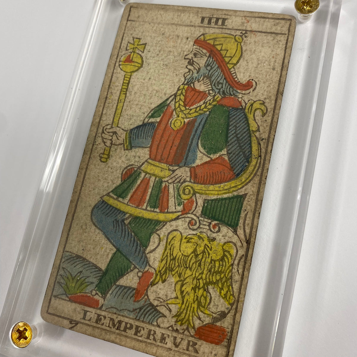 The Emperor . c.1839 Tarot Marseille Bernardin Suzanne – Deviant