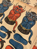 “Devils of Fenwood”-Paper Puppet (13x16 in)