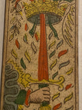 Ace of Swords-c.1839 Tarot Marseille Bernardin Suzanne