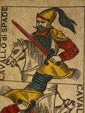 “Knight of Swords”-Authentic Antique Tarot Card 1930