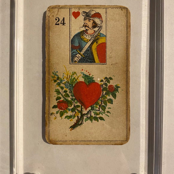 “The Heart”  Authentic Stralsunder Lenormand c 1890