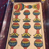 "10 of Cups”- Historical Antique Hand Painted Tarot Card 1890s