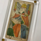 The High Priestess .  c.1839 Tarot Marseille Bernardin Suzanne