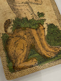 Knight of Coins-Historical Minchiate Tarot Card c.1850