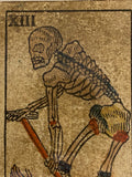 “Death”-RARE Historical Antique Hand Painted Tarot Card 1850