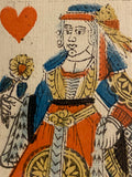 Queen of Hearts-Authentic 18th Century Playing Card