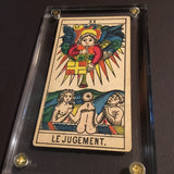 “Judgment”-Historical Antique Hand Painted Tarot Card 1890s
