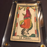 “The Hanged Man”-Historical Antique Hand Painted Tarot Card 1890s
