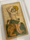 Knight of Coins-Historical Minchiate Tarot Card c.1850